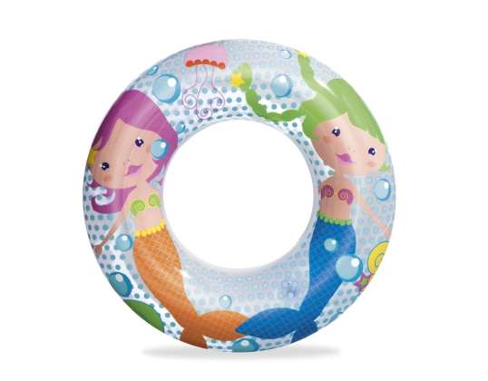 BETSWAY 36113 Inflatable Swimming Ring 51cm Mermaids max 60kg 3 6 Years