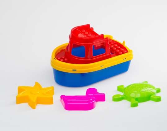 DIPLO Laivas su žaislinėmis formomis x3 smėliui D 527