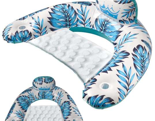 Zwemstoel fauteuil ligstoel water hangmat blauw
