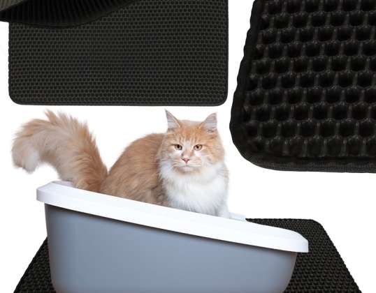 Водонепроницаемый двухслойный коврик для кошачьего туалета, 40x60см XXL