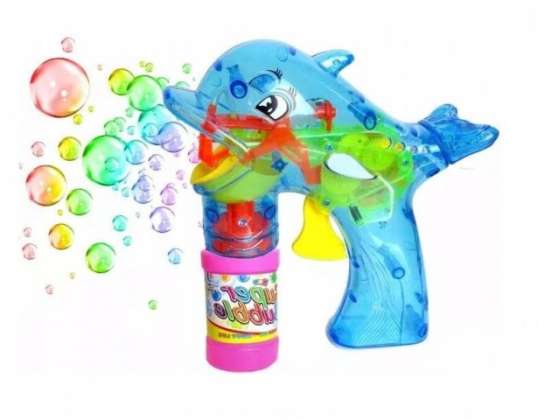 Soap bubble gun LED dolphin vending machine
