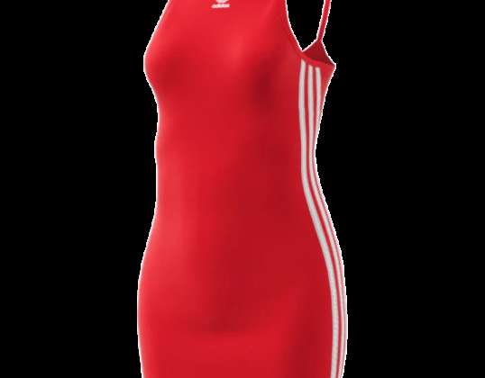 Adidas adicolor Classics HC2037 dames zomerjurk, slim fit, rood