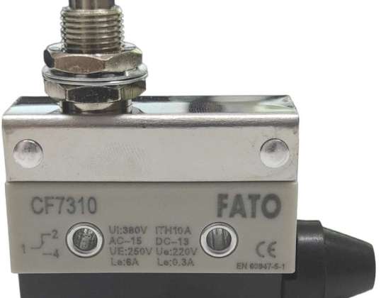 Горизонтальний кінцевий вимикач з кнопкою 250V 10A CF7310 FA