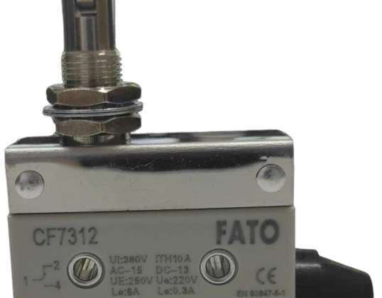 Horizontal End Switch with 90° Roller 250V 10A CF7312