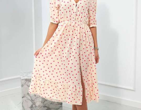 Italian dress with a heart motif is a beautiful choice for many occasions