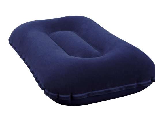 BESTWAY 67121 Inflatable tourist pillow velour navy blue