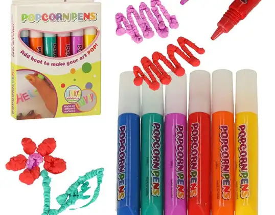 Markers magic markers design 3D popcorn effect