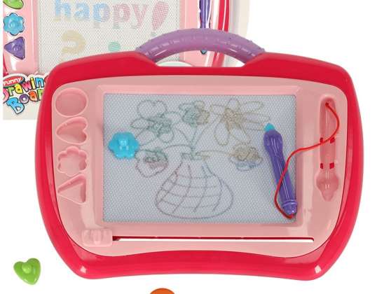 Magnetic board drawing tablet stamp stamps pink XL