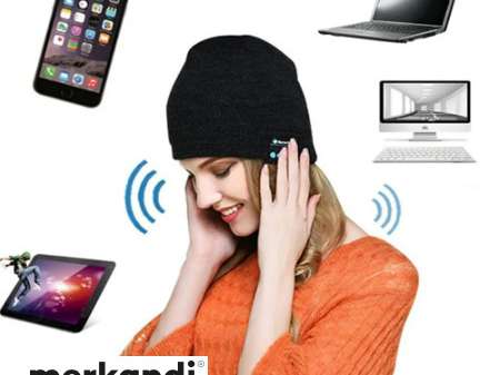 "Bluetooth Cap with Integrated Headphones: Warmth and Music in Motion"