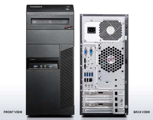 105 x Lenovo ThinkCentre M93p Tower i5 4570 8 GB 128 GB SSD GRAU A PP