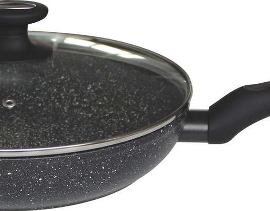 Ceramic frying pan with lid 30 CM - 3-layer non-stick coating