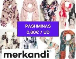 Lot of Wholesale Pashminas and Handkerchiefs of Various Designs and Styles