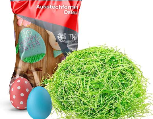 Easter grass grass green for decoration at Easter approx. 50 gram bag - decoration