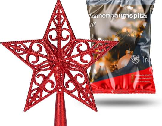 Tree Spike Star Red - Joulukuusen piikkipiikki joulukuuselle - Joulukuusen piikki - Joulu