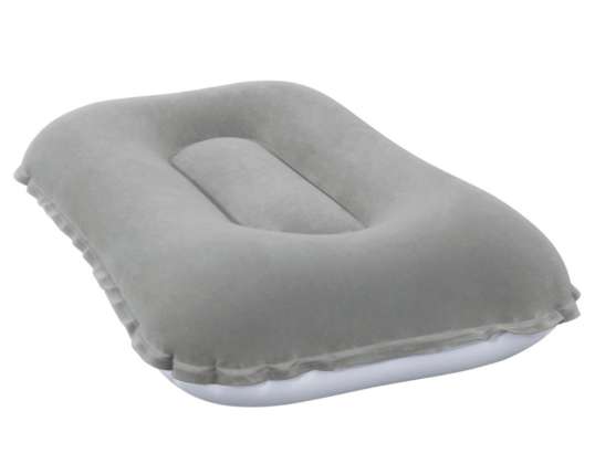 BESTWAY 67121 Inflatable tourist pillow velour gray