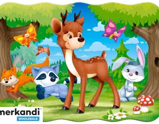 Puzzle 30 pezzi Animali della foresta 4 CASTORLAND
