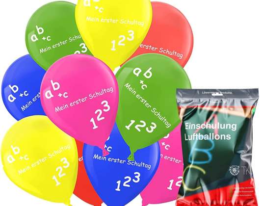20x Воздушные шары Школа воздушных шаров ABC 1-я Снова в школу для украшения и украшения