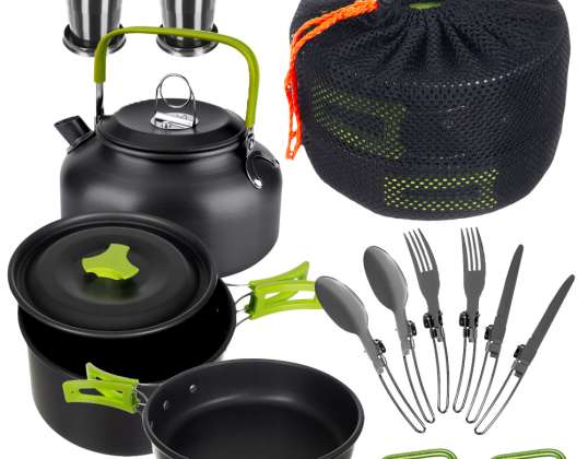 Complete Camping Cookware Set 18in1 XL Camping Pot For Wholesale Buyers