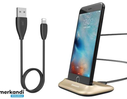 Baseus Little Volcano iPhone Docking Station Gold Cable