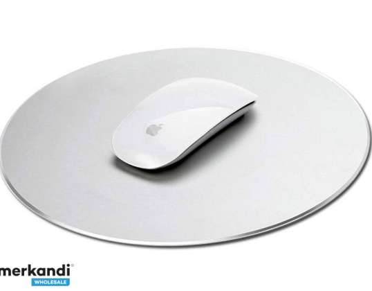 Apple magic mouse yuvarlak gümüş için Alogy alüminyum mouse pad