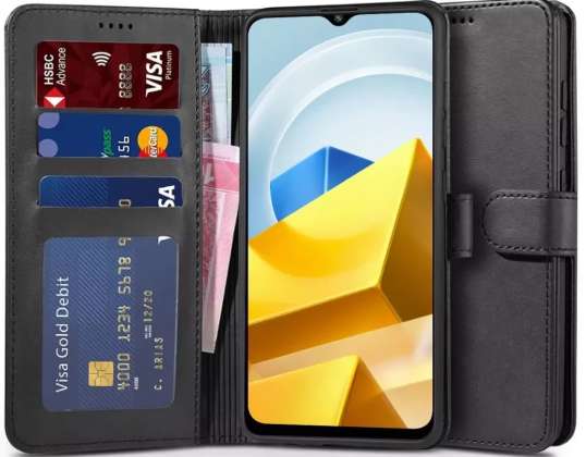 Wallet Case for Xiaomi Poco M5 Black