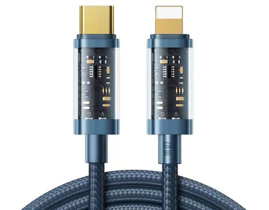 Joyroom кабел USB кабел Тип C Светкавица PD 20W 1.2m син S C