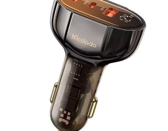 Car charger Mcdodo CC 2310 2xUSB C USB A with display