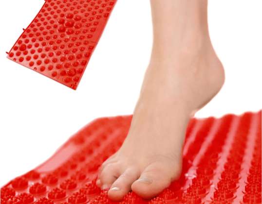 Corrective sensory massage mat, red