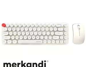 Kit de teclado inalámbrico MOFII Bean 2.4G Blanco-Beige