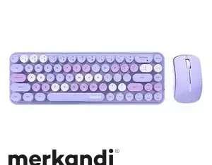 Комплект беспроводной клавиатуры MOFII Bean 2.4G Фиолетовый
