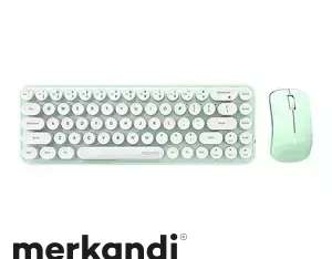 Комплект беспроводной клавиатуры MOFII Bean 2.4G белый и зеленый
