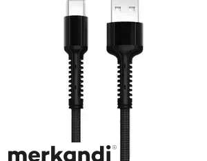 USB-kabel LDNIO LS64 typ C 2.4A längd: 2m