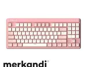 Delux KM18DB RGB Gaming Keyboard White&Pink