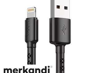 USB-Kabel für Lightning Vipfan X02 3A 1.8m schwarz