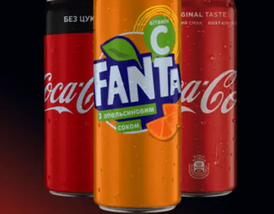 Coca-Cola / Fanta / Sprite Lata delgada de 330 ml
