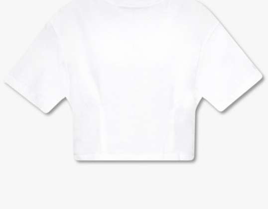 Champion Croptop T-Shirt mit Rundhalsausschnitt WHT - 115650-WW001