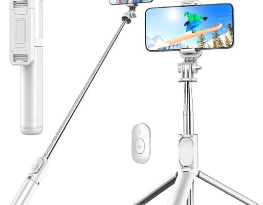 Selfie Stick Treppiede Treppiede Treppiede Treppiede Treppiede Alogy Q01 Telecomando Bluetooth Supporto