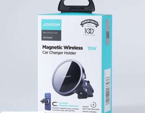 Joyroom Car Mount Bezdrátová nabíječka MagSafe Svorka Držák vzduchu Výstup Ve