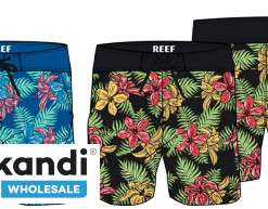 Surtido al por mayor de pantalones cortos de tablero para hombre Reef - 24 piezas