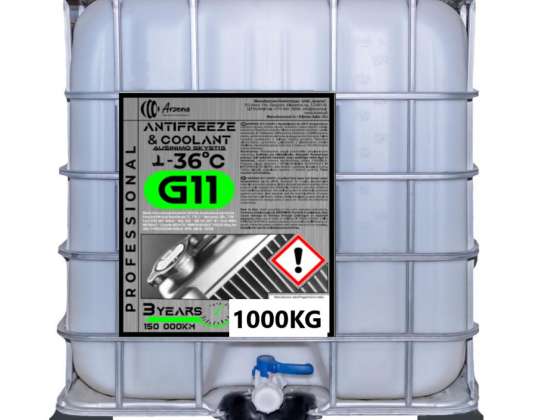 Антифриз PREMIUM зелений G11 (-36°C) 1000 кг
