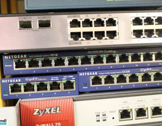 Commutateur Gigabit Ethernet 24+48 ports gérable Cisco / Netgear / HP Aruba