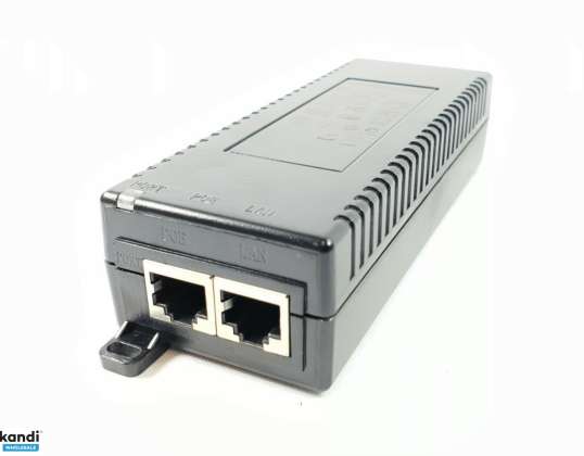 PoE Enjektör Gigabit 48V 0.8A Güç Kaynağı 1Gbit / s Adaptör Ethernet Üzerinden Güç AB / CE