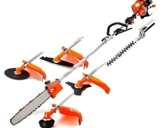 Powertech RL PT580: 8in1 Professional Brush Cutter  Hedge Trimmer  and Chain Saw
