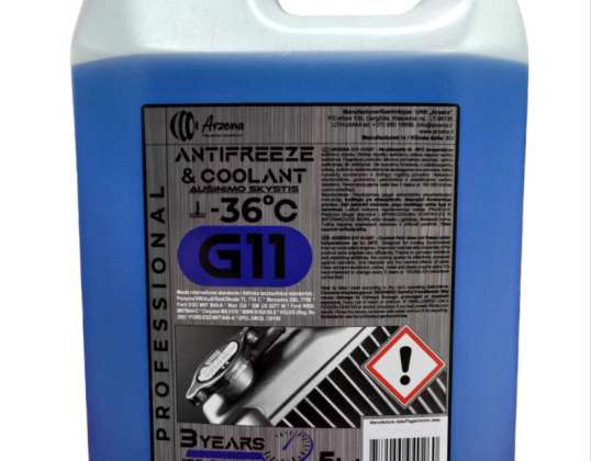 PREMIUM Antifrīzs zils G11 (-36°C) 5kg 3 gadi/150 000 km