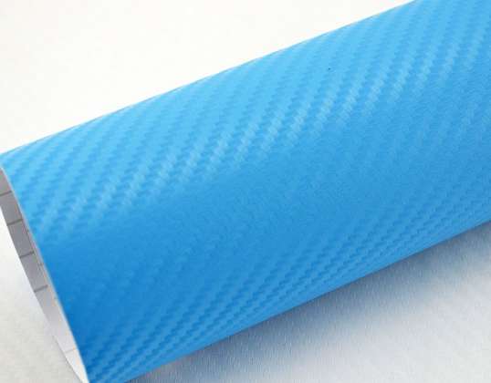 Foil roll carbon 3D blue 1 27x28m