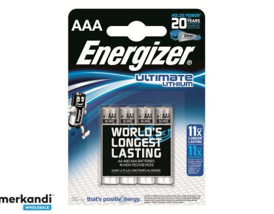 "Energizer Ultimate" ličio baterija AAA 4 vnt.