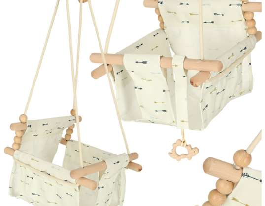 Materiaal houten schommel voor kinderen, hangende pijlen