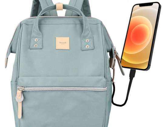 Backpack Himawari Laptop Bag 13.3 USB Capacious Waterproof A4 Uni