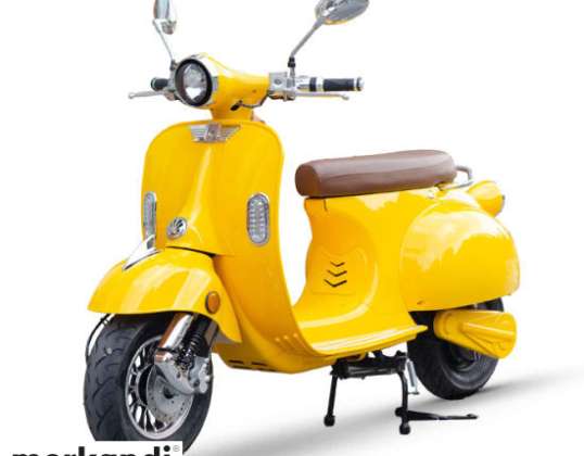 EV 5000 електрически скутер | Светло синьо и жълто |  Сега на склад в Холандия!