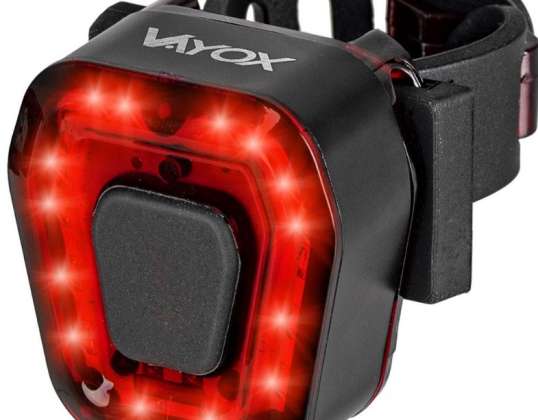 Kerékpár lámpa első hátsó USB kerékpár világos piros 100 lumen beépített újratölthető akkumulátor
